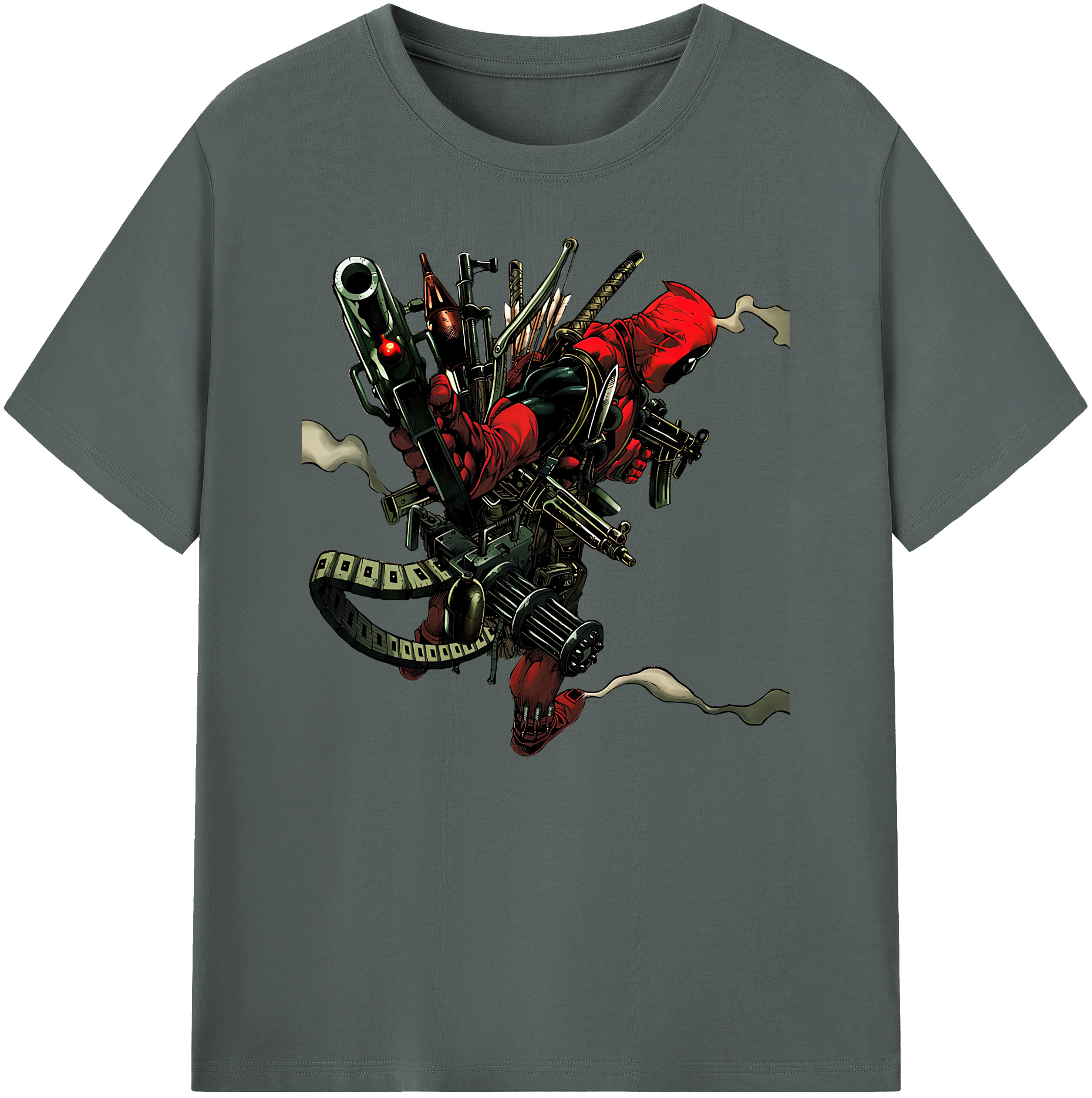 （画像用） Deadpool デッドプール 綿100％ メンズ半袖Tシャツ｜肌触りやわらか＆通気性